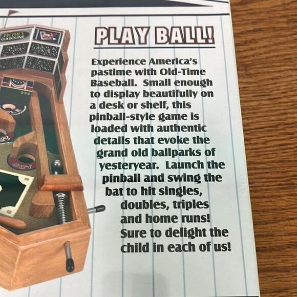 New Classic Old Time Baseball in a pinball game New in Sealed Package - Picture 3 of 3